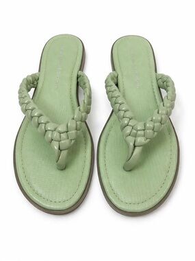 Articles of Society Capri Braided Flip Flop Sandals Sage Green Size 8